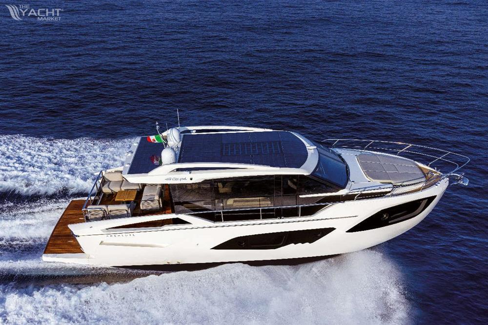 Absolute 48 Coupe - 2026 Absolute 48 Coupe yacht cruising on open water.