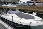 Galeon Galia 770 Sundeck - 2022 Galeon Galia 770 Sundeck boat docked at marina, featuring sleek design and spacious sundeck.