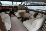 Princess 43 - Luxurious interior of 2017 Princess 43 yacht with elegant seating and dining area.