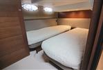 Princess 43 - Interior cabin of 2017 Princess 43 yacht with twin beds and modern decor.