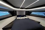 Sunseeker Superhawk 55 - Luxurious 2024 Sunseeker Superhawk 55 yacht bedroom with modern design and ambient lighting.