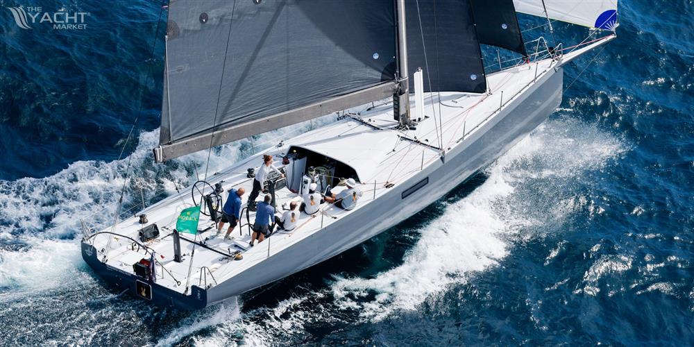 King Marine NMYD IRC One Off 54 - Aerial View – Upwind Sailing