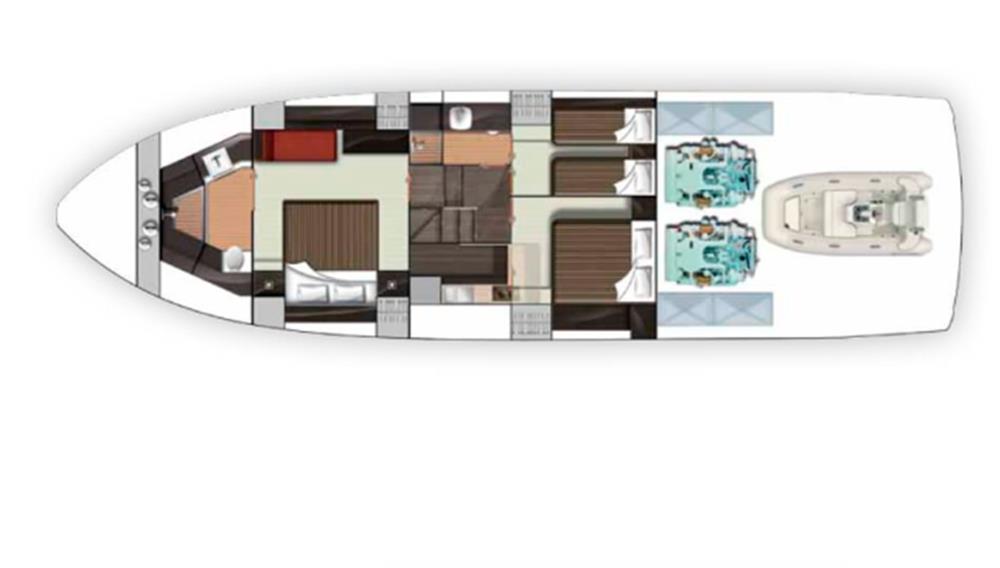 Fairline Targa 62 GT - Layout Image
