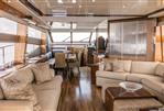 Princess 72 Motor Yacht - Luxurious interior of 2013 Princess 72 Motor Yacht with elegant seating and dining area.