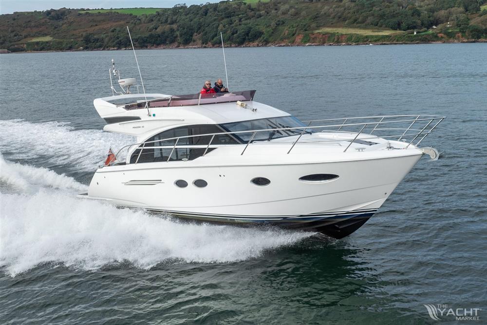 Princess 43 - 2016 Princess 43 yacht cruising on open water, showcasing sleek design and performance.