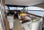Princess 43 - Luxurious interior of 2018 Princess 43 yacht with elegant seating and ocean view.
