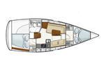 Hanse 350 - Layout Image