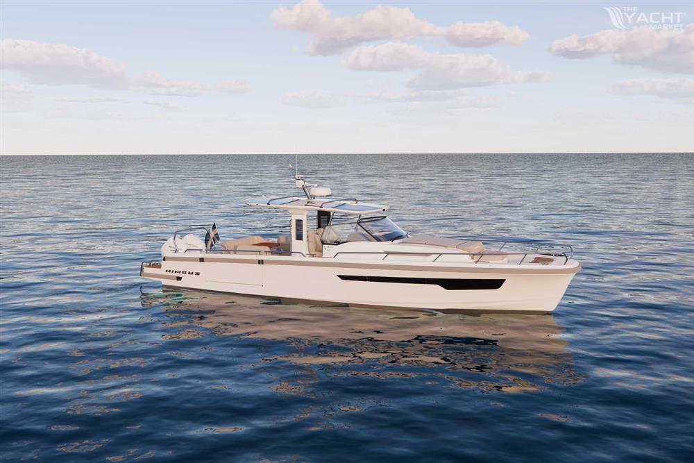 Nimbus Tender 12 - 2026 Nimbus Tender 12 boat on calm ocean waters under a partly cloudy sky.