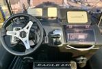 Brig Eagle 650 - 2019 Brig Eagle 650 dashboard with steering wheel and Garmin navigation system.
