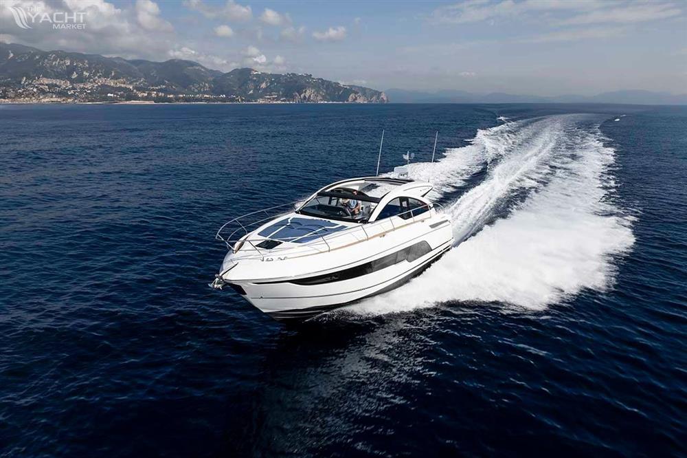 Fairline TARGA 47 OPEN - 2026 Fairline TARGA 47 OPEN yacht cruising on open sea.